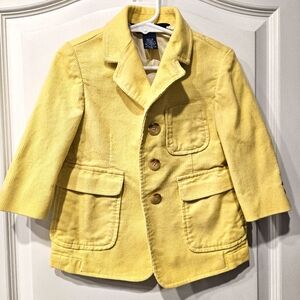 Polo by Ralph Lauren Yellow Corduroy Blazer Size 2T